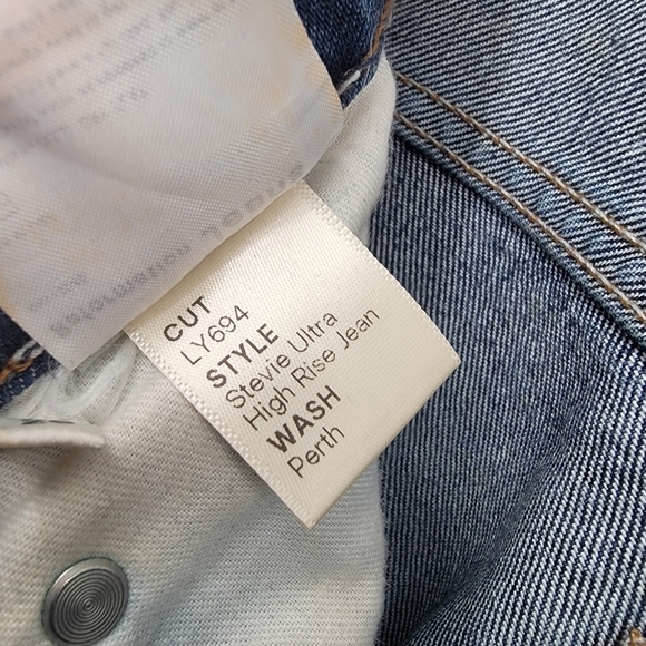 Reformation Jeans Stevie Ultra High Rise Jean Women's 26 Blue Perth Medium Wash - Picture 11 of 14